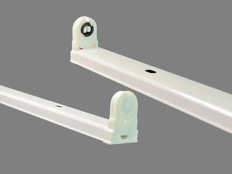 Economy Pull Fold White Head Single Tube Without Cover 03 | China T8 LED Batten Fitting Wholesale Supplier