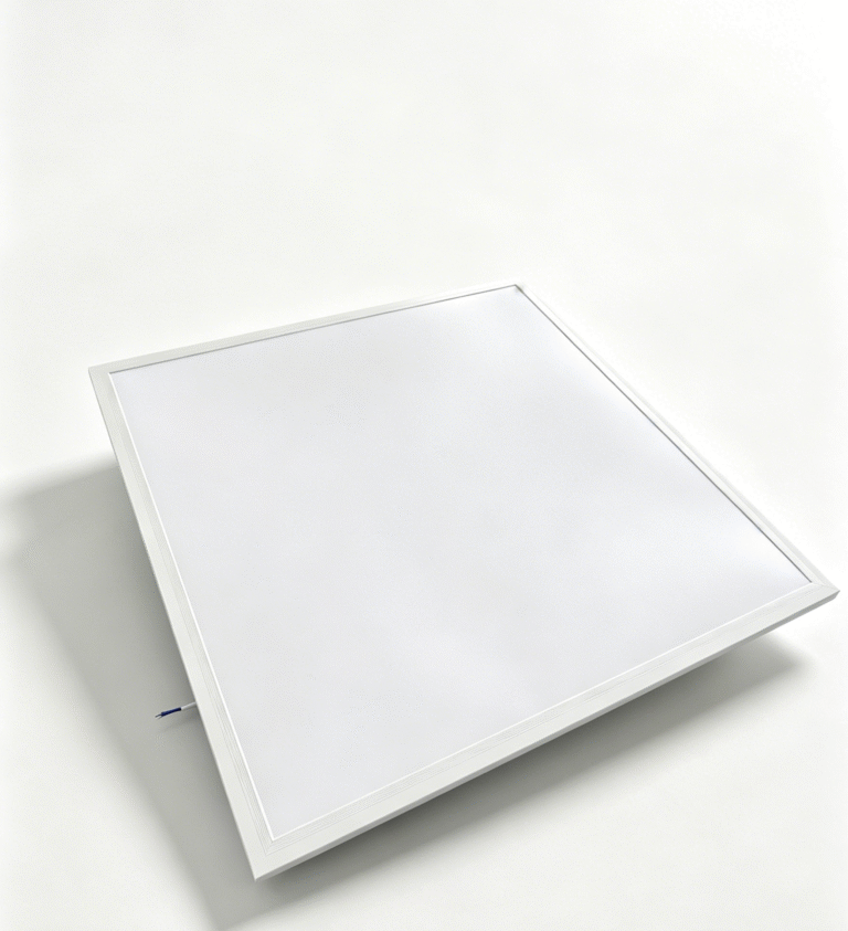 80W 600x600 kitchen and bathroom LED panel light with steel back
